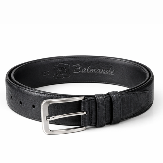 Curea ADRIANO XL barbati Andreas&Beltmondo® negru piele naturala calitate superioara latime 3.5 cm lungime 120 cm design elegant rezistent curea clasica pentru tinute business si casual