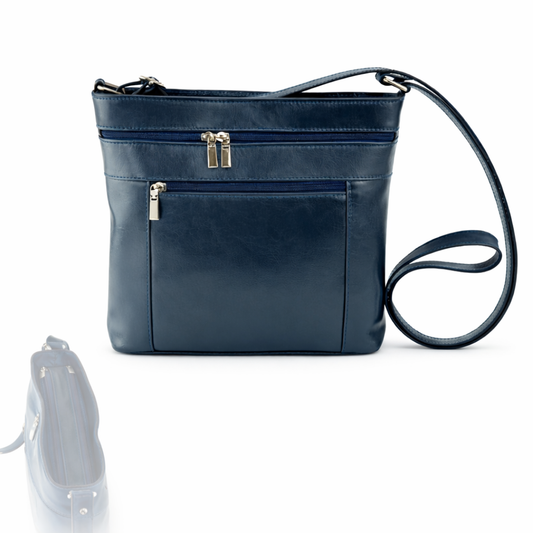 Geanta Estel dama Andreas&Beltmondo® piele naturala 26x25x7 cm compartimentata buzunare multiple curea umar reglabila design elegant office casual fabricata in Romania calitate premium