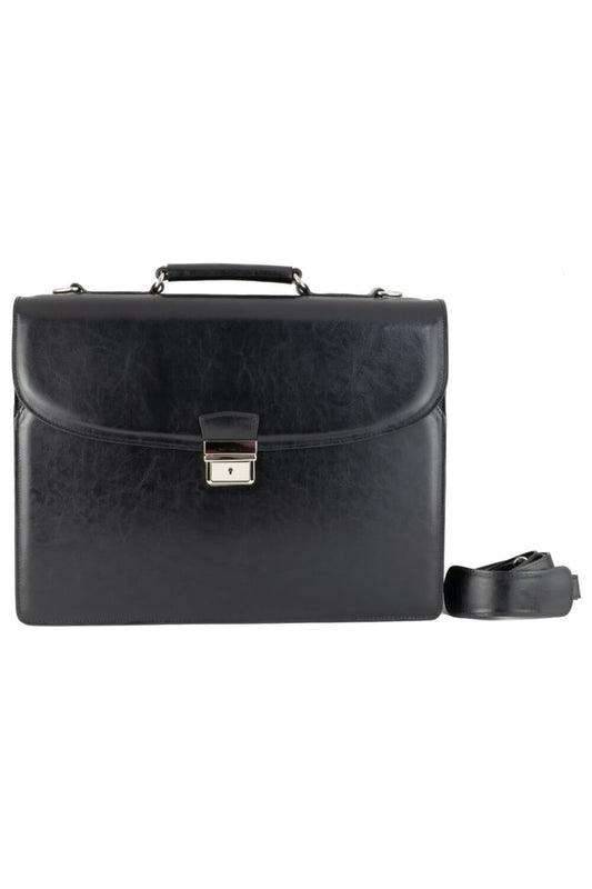 Geanta barbati, Florenta, calitate, acte, lux, negru, 40x13x30 cm