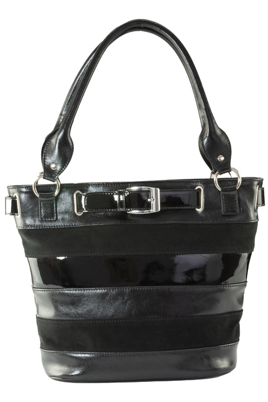 Geanta dama, Crina, negru, 30x8x29 cm